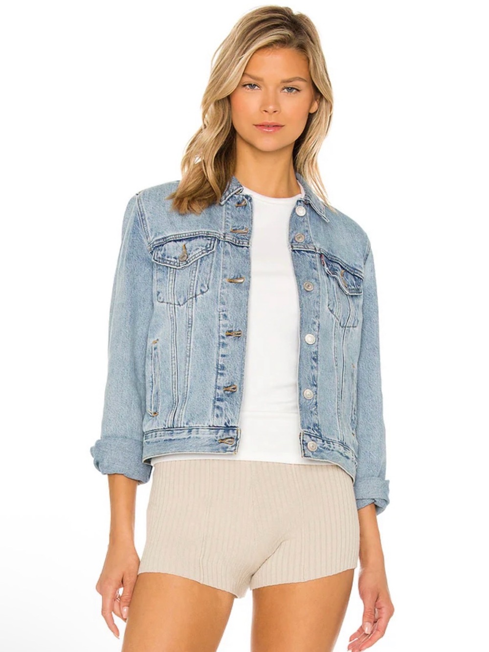 Levi's Light Wash Trucker Denim Jacket Size Small